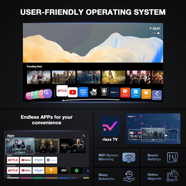 【Aplicación con Licencia Oficial y 1080P Nativo】El Mini Proyector I...