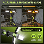 Lámpara SakerPlus Luz de camping portátil, linterna LED recargable de 5000LM