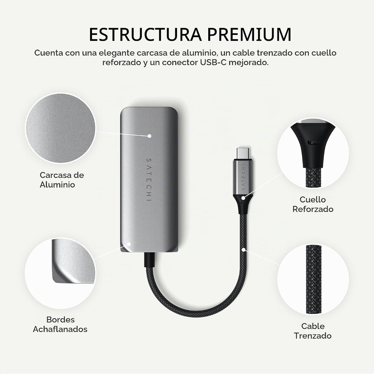 Satechi, ST-H3C25EM, hub USB 3.0