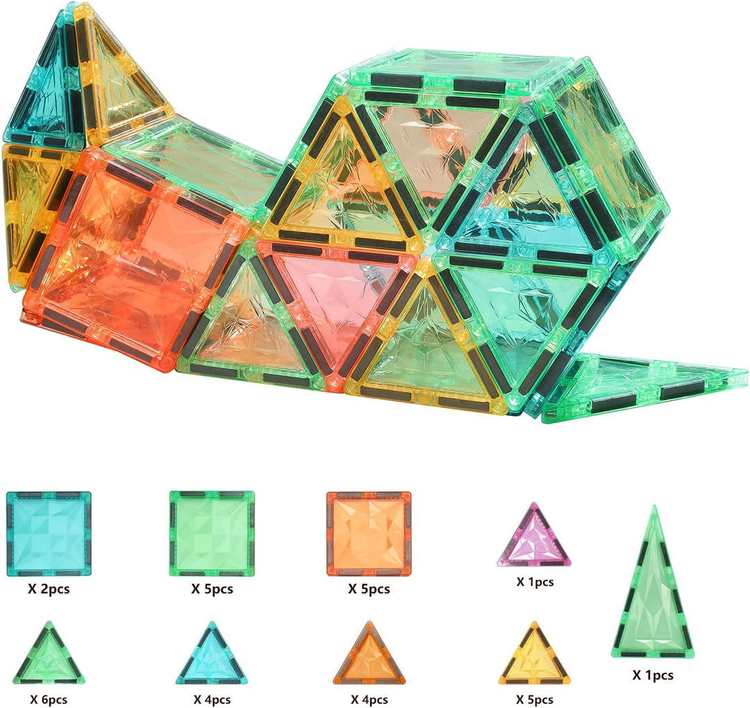 YRZtiles Juego de azulejos magnéticos de 100 piezas para niños, blo...