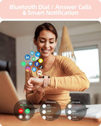 Parsonver Reloj inteligente para mujer (respuesta/hacer llamadas)