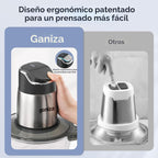 Ganiza - Procesador de alimentos con cuencos dobles, picadora de alimentos de 2 velocidades y picadora de carne