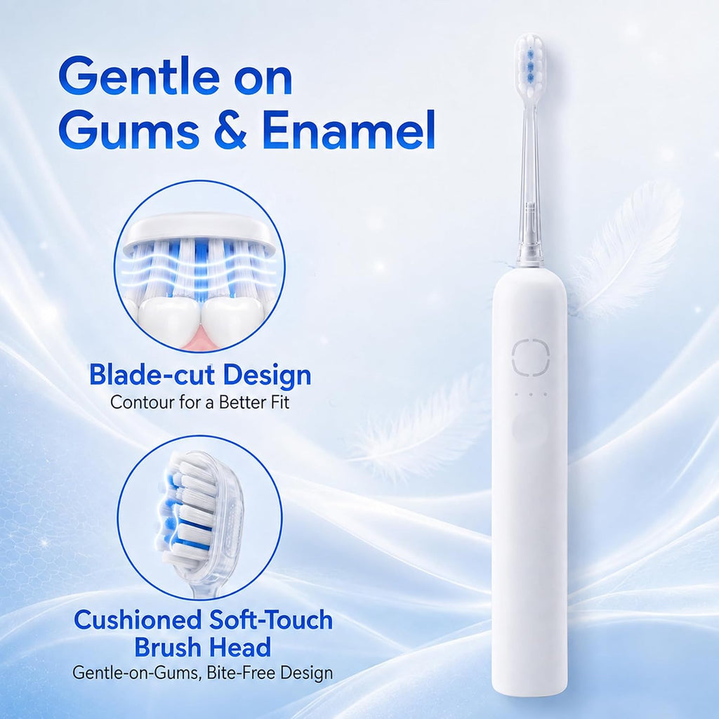 Cepillo de dientes eléctrico Sonic para adultos, batería de 180