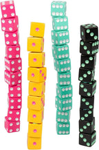 TENZI Dice Party Game - Una Diversión Veloz para Toda la Familia - 4 Juegos de 10 Dados Coloreados con Tubo de Almacenamiento - Los Colores Pueden Variar