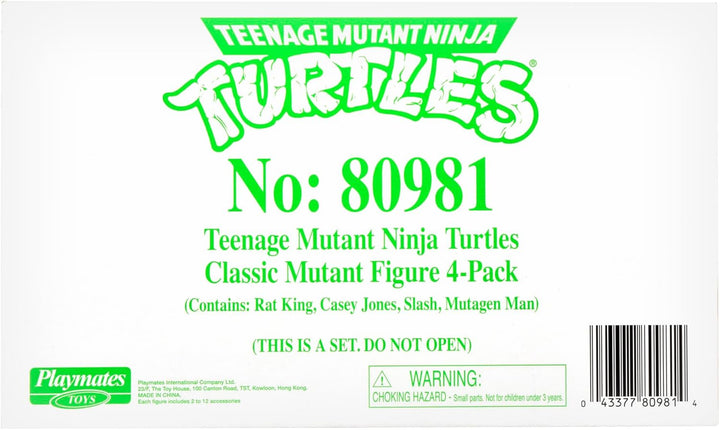 Teenage Mutant Ninja Turtles Paquete de 4 mutantes