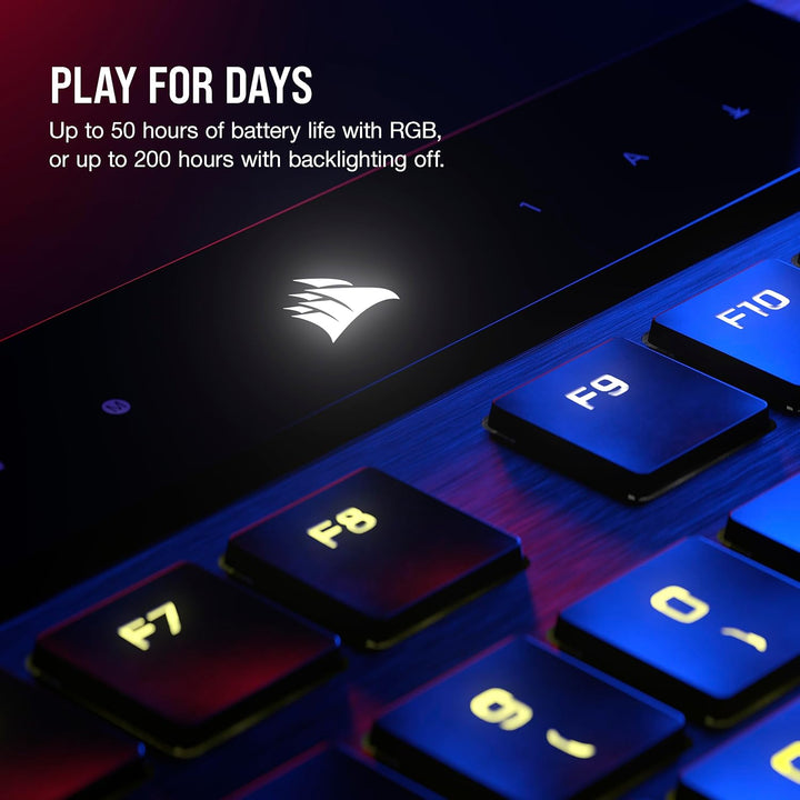 Corsair K100 AIR - Teclado mecánico para juegos inalámbrico RGB - U...