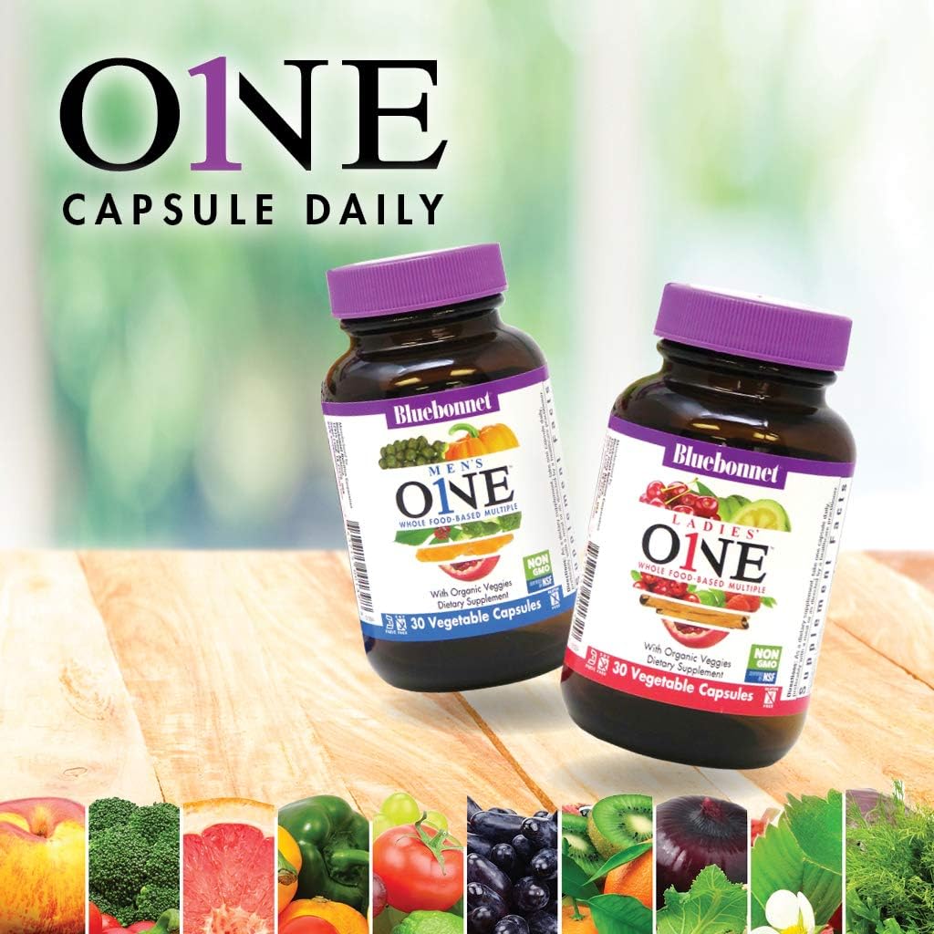 Bluebonnet Nutrition Ladies One Vegetal Capsule, Whole Food Multipl...