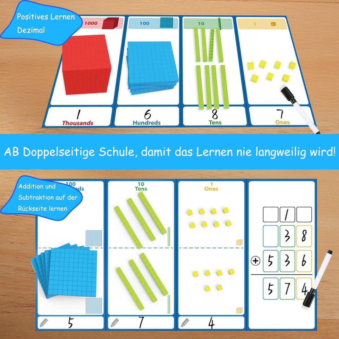JUGGPENG Base de plástico de diez bloques con tabla de