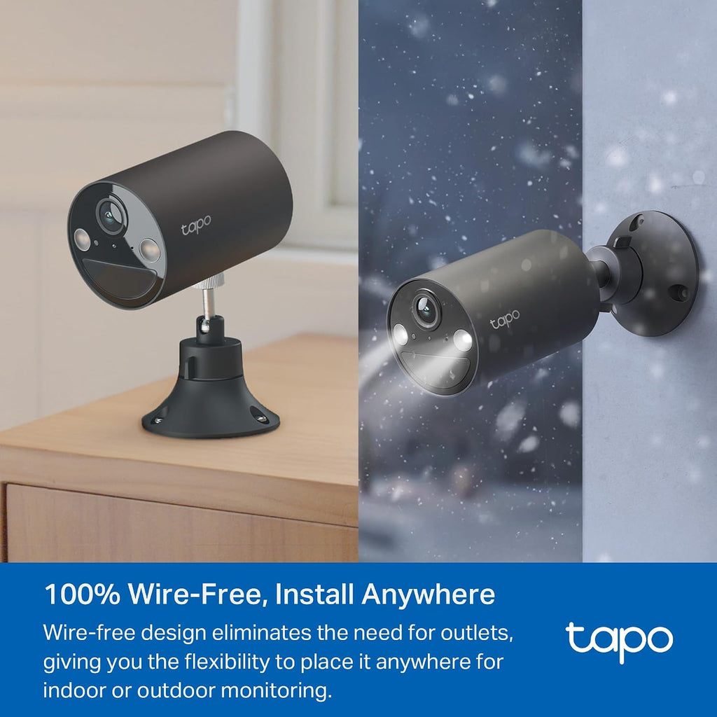 Tapo de TP-Link Cámara de seguridad inalámbrica para exteriores, 1080P, Negro, BatteryCam