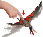 Mattel Jurassic World - Juguetes de dinosaurio con sonido de rugido y acción de ataque, Pteranodon