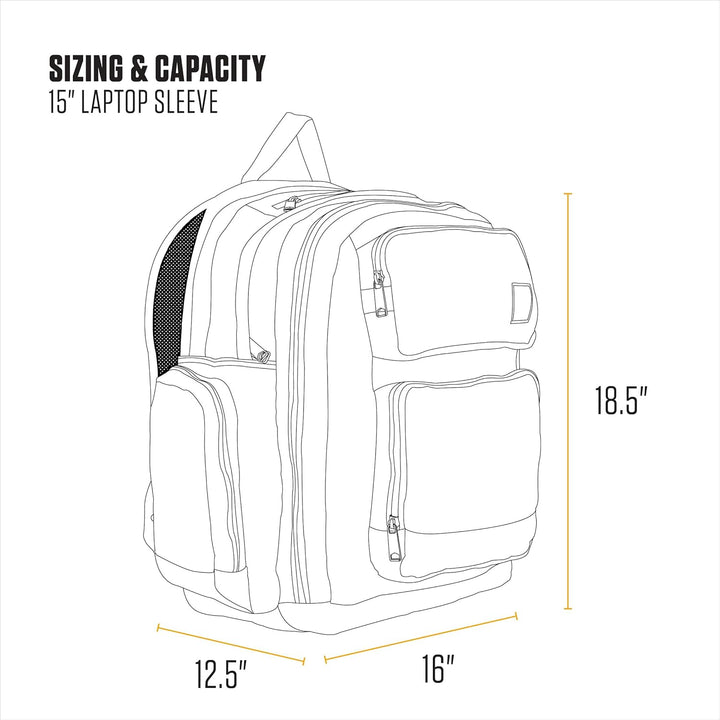 Carhartt Mochila de 28 L con doble compartimiento, paquete duradero...