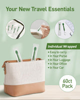 nicedae 60Ct Mini cepillo de dientes desechable de viaje a granel c...