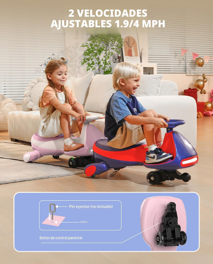 FanttikRide N7 Pro - Coche eléctrico Wiggle con batería recargable,...