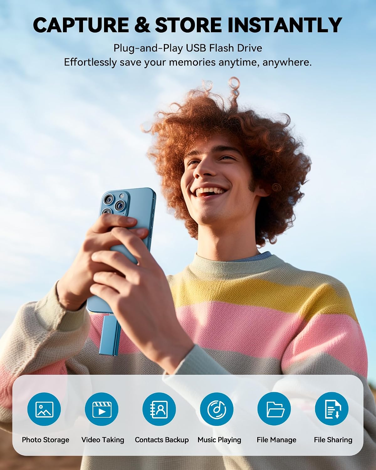 Unidad flash con certificación MFi para iPhone iPad de 512 GB, barr...
