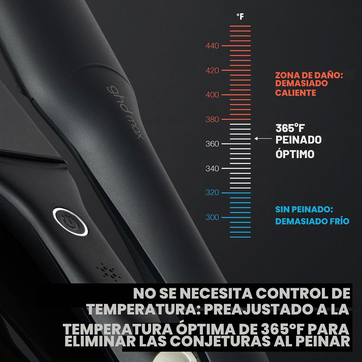 ghd Max Styler Essentials Duo - Plancha plana de 2 pulgadas de ancho para alisar