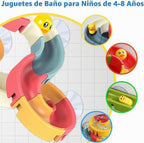 48 piezas de juguetes de baño con ventosa, tobogán de agua para bañera sin molde para ducha