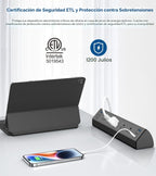 Jgstkcity Regleta de alimentación USB C, estación de carga rápida total de