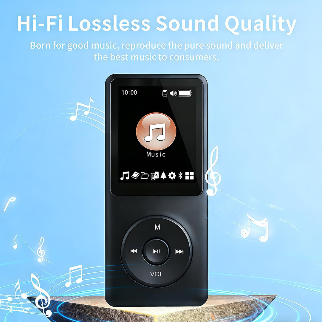 Reproductor MP3 de 128 GB con Bluetooth, reproductor de música port...