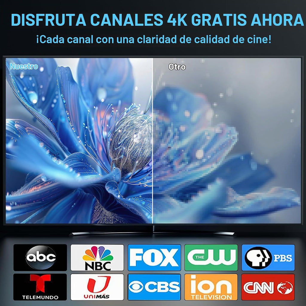 Antena de TV para canales locales, antena de TV para Smart TV interior