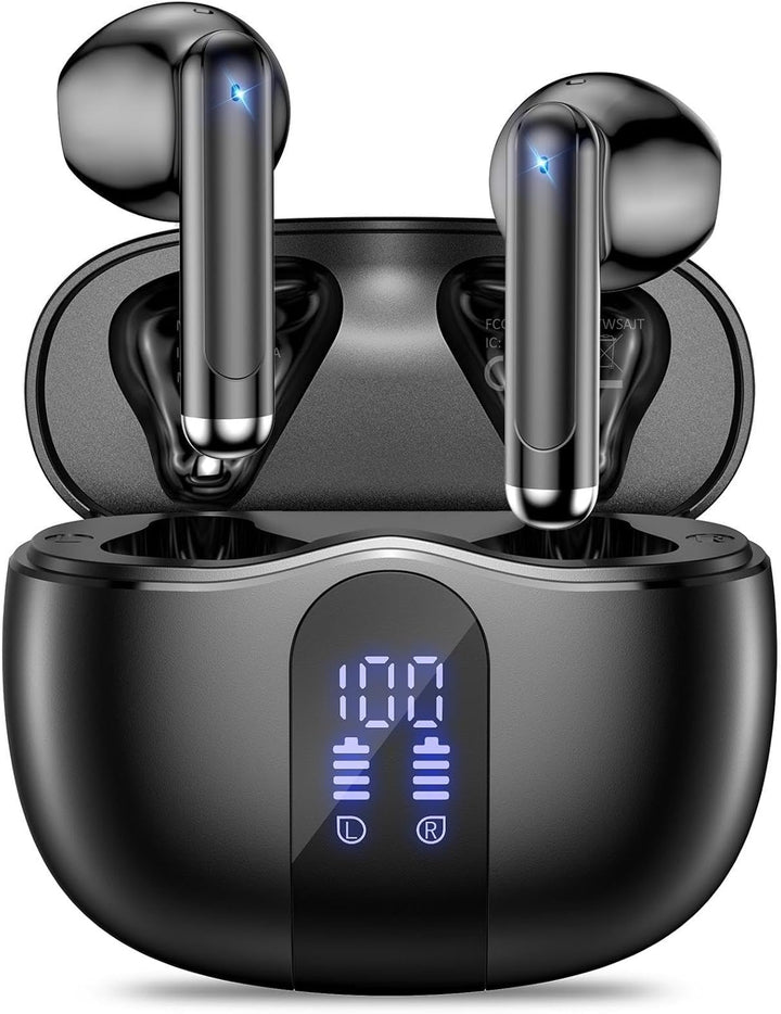 JYUESJKJ Auriculares inalámbricos, auriculares Bluetooth 5.4 estére...