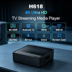 Android TV Box 2026 H618 4K Ultra HD Dispositivo de transmisión para TV