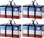 TAILI 4 Pack Clear Extra Large Moving Bags,Storage Bag con Visible Window