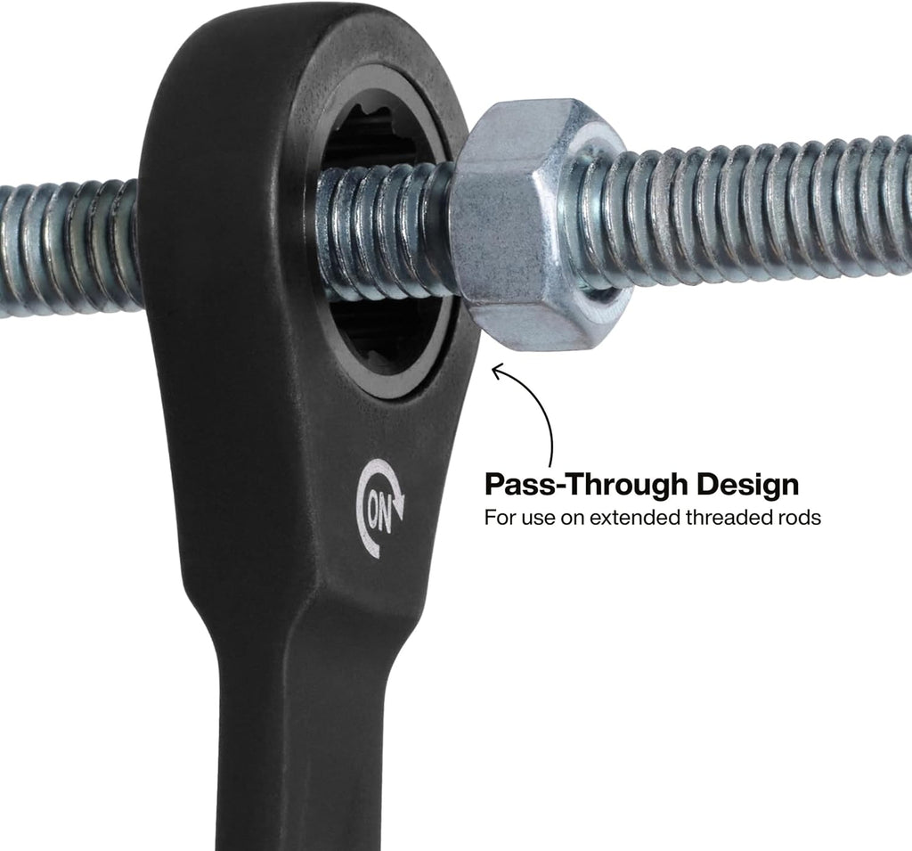 Klein Tools 69408G - Juego de llaves combinadas de trinquete, SAE, 8 piezas