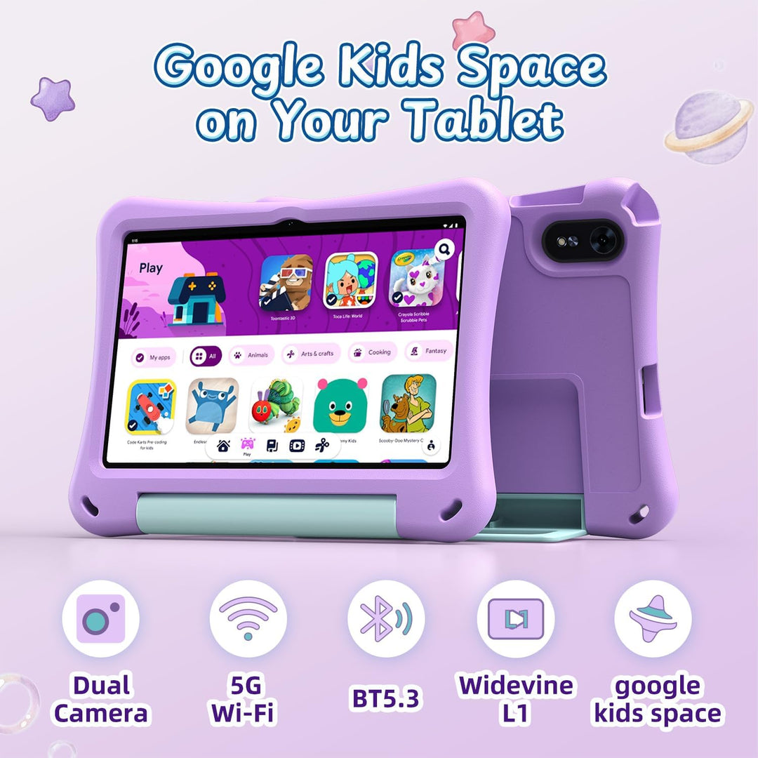 EDUAITABLET Tablet infantil de 10 pulgadas, tableta Android 16 para...