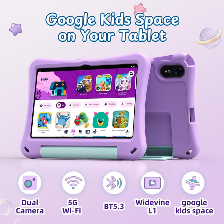 EDUAITABLET Tablet infantil de 10 pulgadas, tableta Android 16 para...