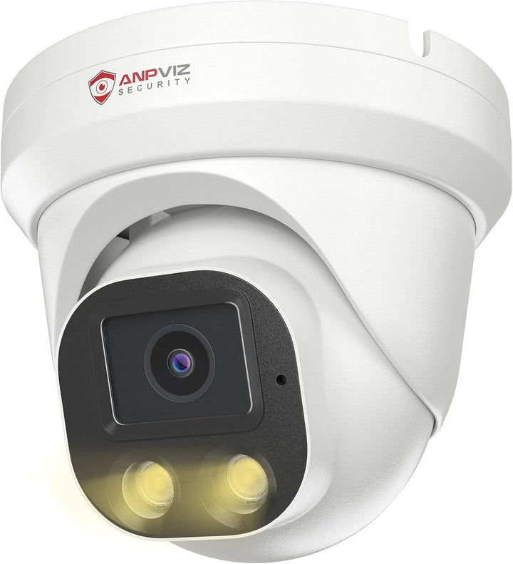 Cámara IP PoE Anpviz de 4MP, cámara de seguridad torreta IP para in...
