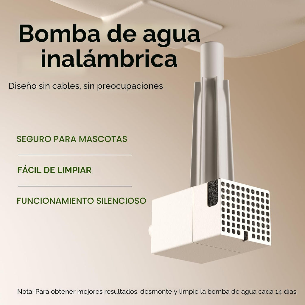 PETLIBRO - Dockstream - Dispensador automático de agua potable para gatos, perros y mascotas, inalámbrico, que funciona con batería, con bomba silenciosa, bandeja interna de acero inoxidable, fácil de