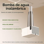 PETLIBRO - Dockstream - Dispensador automático de agua potable para gatos, perros y mascotas, inalámbrico, que funciona con batería, con bomba silenciosa, bandeja interna de acero inoxidable, fácil de