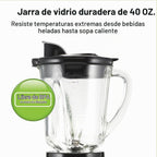 Hamilton Beach Quiet Blender para Smoothies con Wave Action System