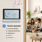 Sistema de intercomunicación de timbre de video con cable 1080P con