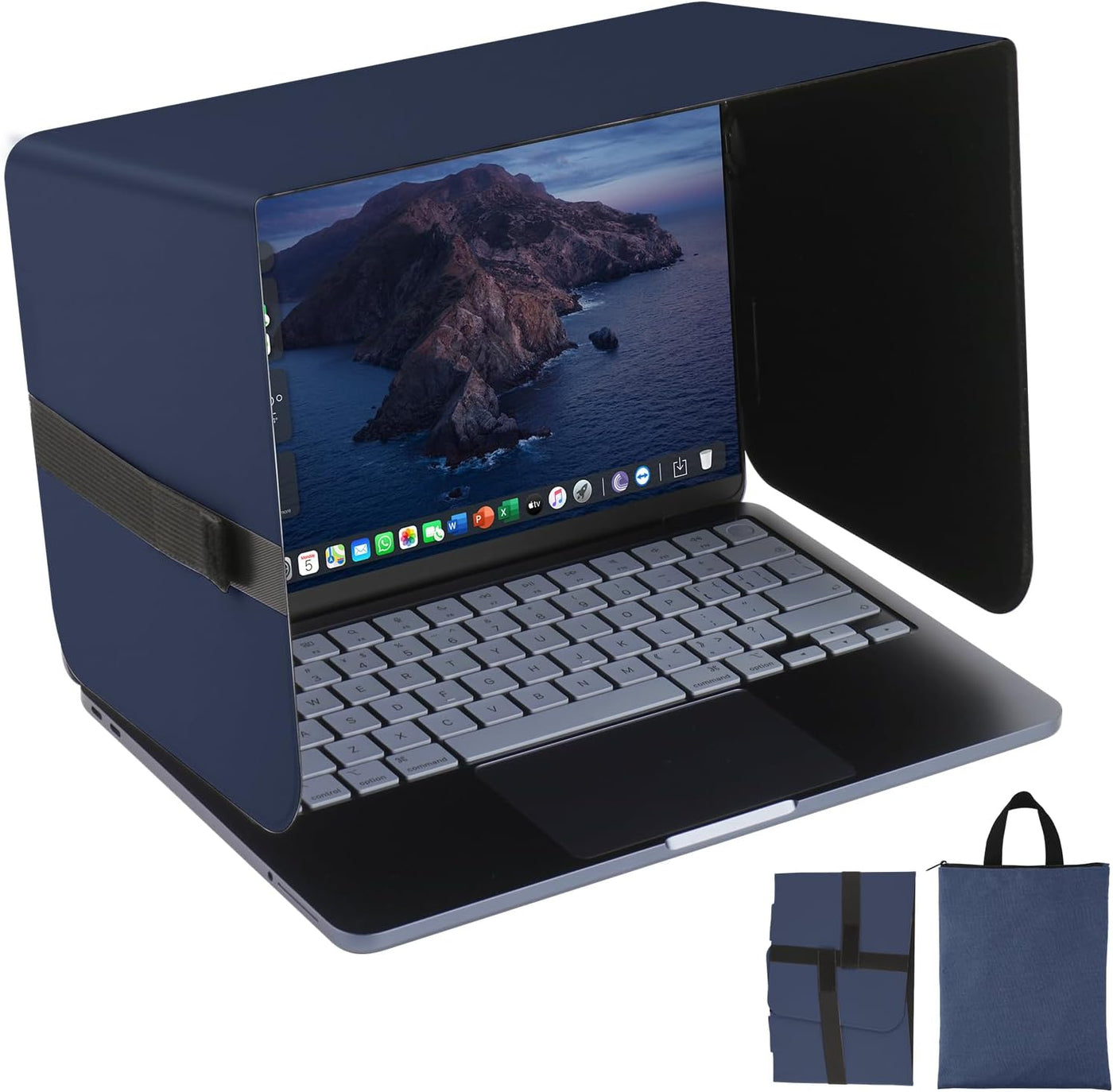 HoYiXi Parasol plegable para laptop y escudo de privacidad, se adap...