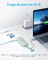 Anker Hub USB C, concentrador USBC a HDMI 5 en 1 con pantalla 4K, U...