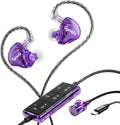 Auriculares tipo diadema con tarjeta de sonido y micrófono, monitores intrauditivos para karaoke y transmisión en vivo