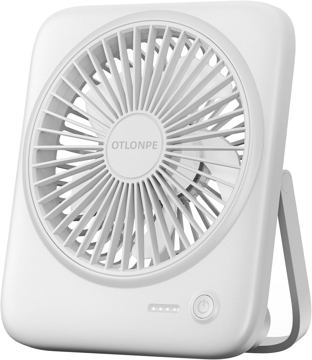 Otlonpe Ventilador de escritorio portátil personal, pequeño ventila...