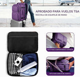 Fxcelets - Mochila de viaje para mujer, mochila de transporte expan...