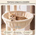 Globlazer Cat Tree Tower 2 Condo Kitten Scratching Post, F54, Beige