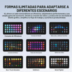 /VSDinside XL Streaming Deck y teclado macro - 32 teclas personalizables con ruedas de desplazamiento + luz RGB, teclado de acceso directo programable para jugadores creadores trabajan en OBS