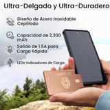 AquaVault ChargeCard - Banco de energía de emergencia ultra delgado...