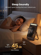 Warmco D4 - Ventilador de camping con batería de 20000 mAh, lintern...