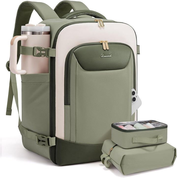 LOVEVOOK Mochila de viaje de 40 L para mujeres y hombres, mochila g...