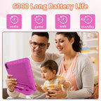 EDDBNi Tableta para niños Android 15 Tablet de 10 pulgadas Tabletas para niños, Rosa