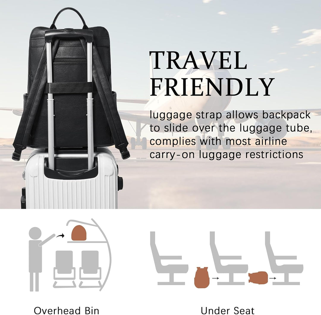 Shrrie Mochila de viaje grande para laptop mejorada, para portátil...