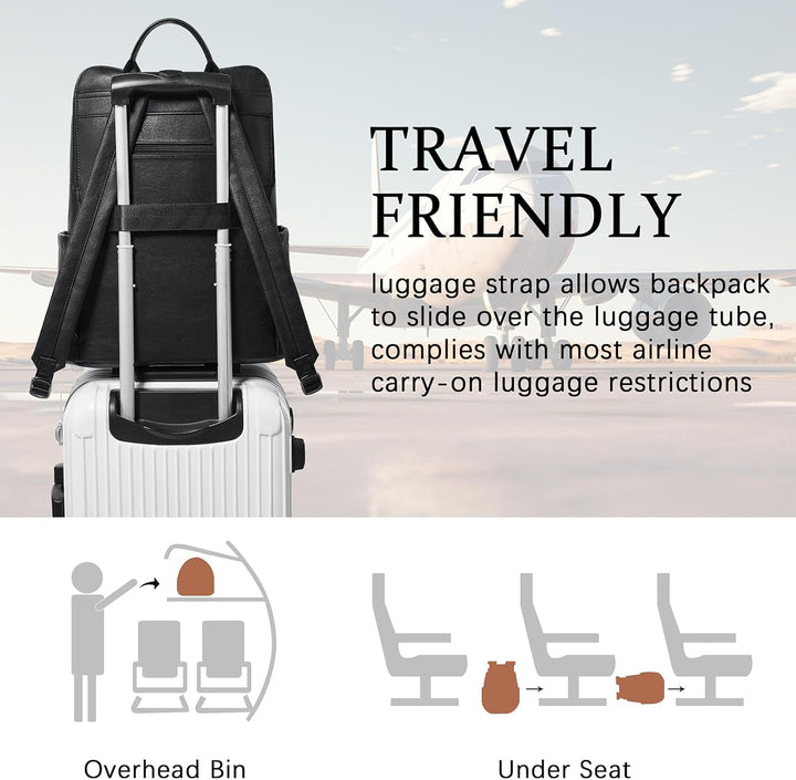 Shrrie Mochila de viaje grande para laptop mejorada, para portátil...