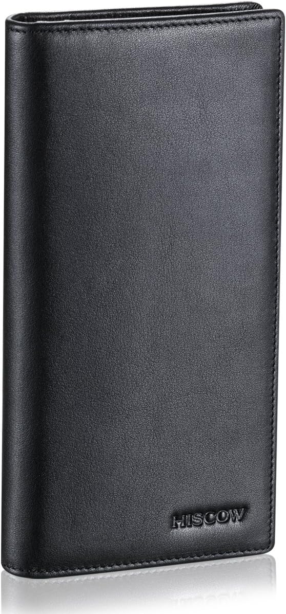 HISCOW Cartera larga plegable con 15 ranuras para tarjetas de crédi...