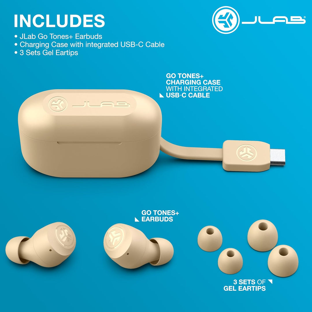 JLab Go Air Pop+ Tones Auriculares Verdaderamente Inalámbricos, Aur...