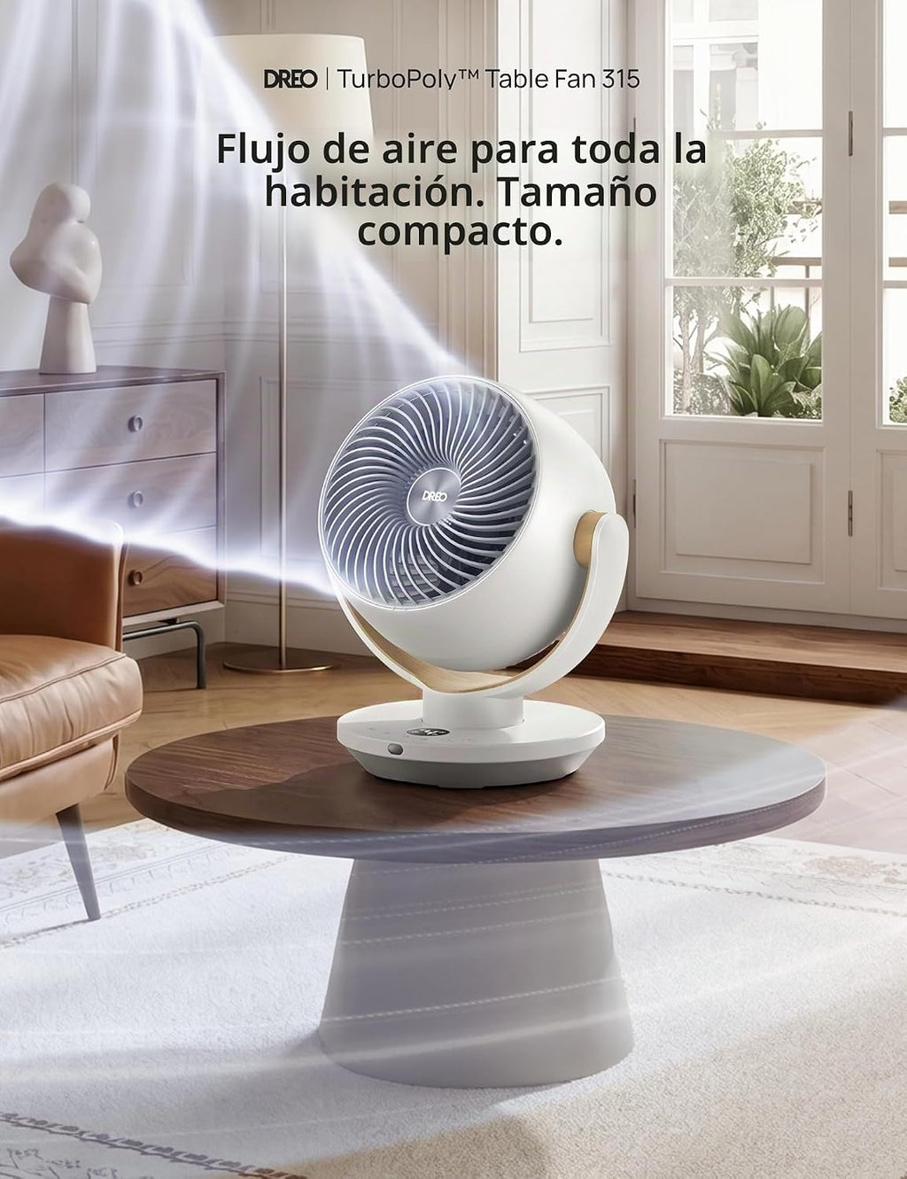 Dreo Ventilador para dormitorio, ventiladores circuladores de aire...
